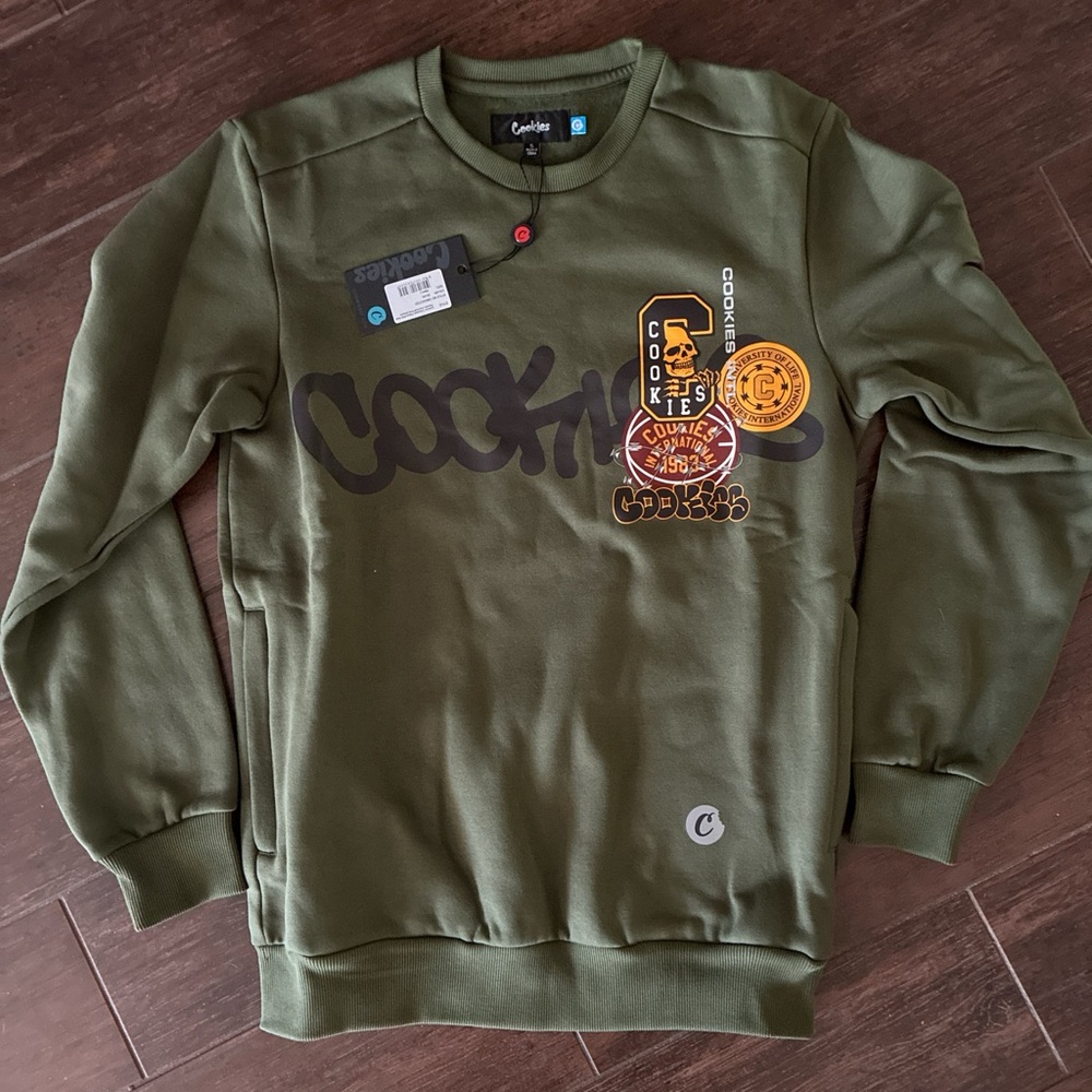 NWT Cookies Livewire Crewneck Fleece. Men’s size small